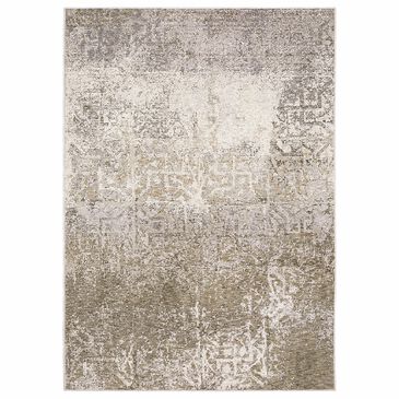 Oriental Weavers Nebulous Distressed 7"10" x 10"10" Beige Area Rug, , large