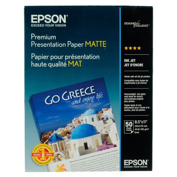 Epson Premium Presentation Paper Matte (8.5 x 11", 50 Sheets), , large