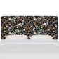 Rifle Paper Co Crafted by Cloth & Company Elly King Headboard in Aviary Black and Cream, , large