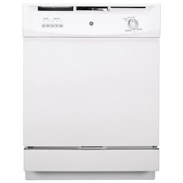 GE Appliances Built-In Dishwasher with Dial in White, , large