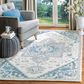 Safavieh Micro-Loop 6" x 9" Ivory and Navy Area Rug, , large