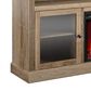 DHP Tacoma 65" TV Stand with Fireplace in Natural/Coastal Oak, , large