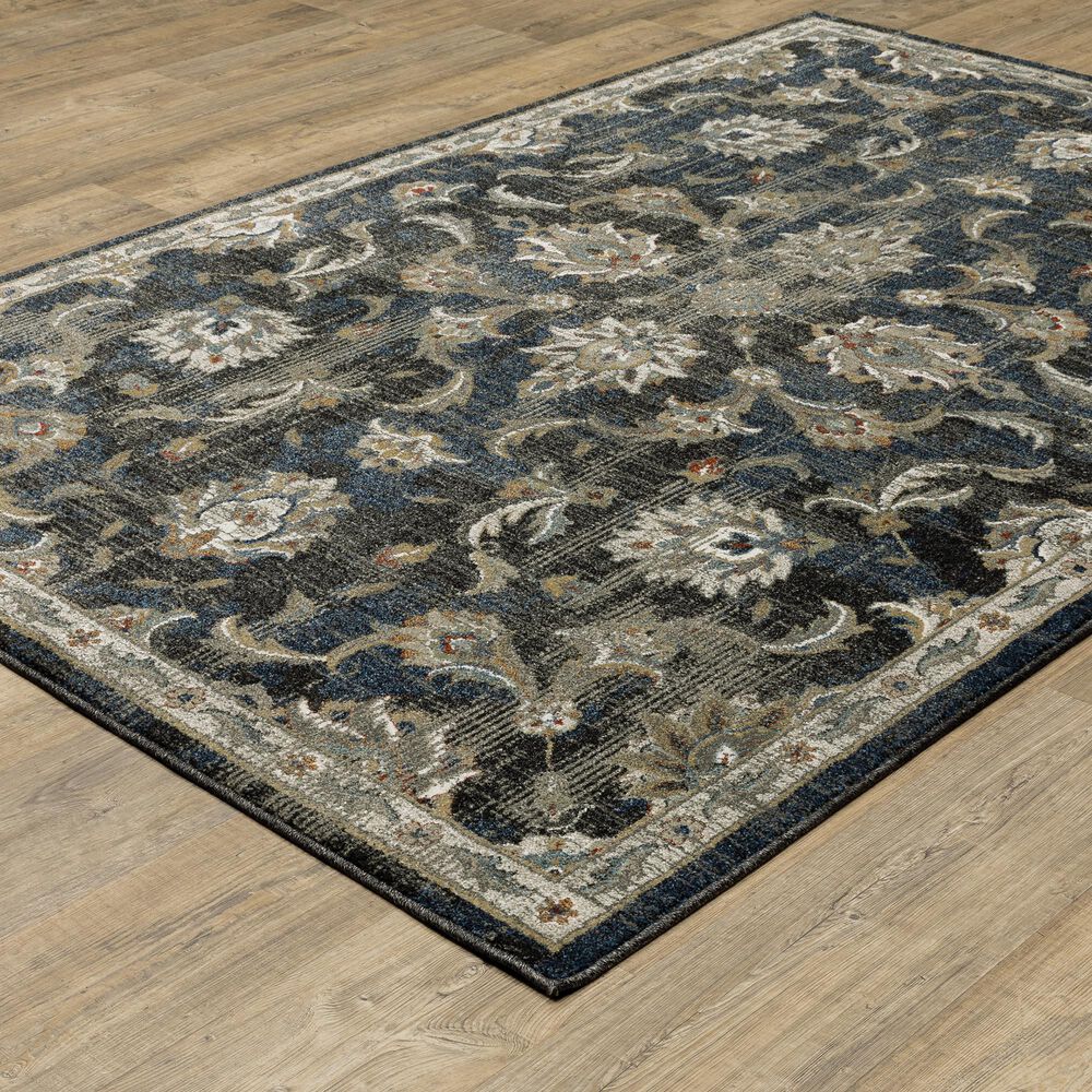 Oriental Weavers Venice Salerno 9&#39;10&quot; x 12&#39;10&quot; Charcoal and Blue Area Rug, , large