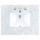 James Martin Chicago 30" Single Bathroom Vanity in Smokey Celadon with 3 cm Carrara White Marble Top and Rectangular Sink, , large