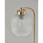 37B Natasha Table Lamp in Antique Brass and White, , large