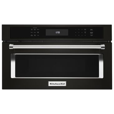 KitchenAid 30" Built-In Microwave Oven with Convection Cooking in Black Stainless, , large