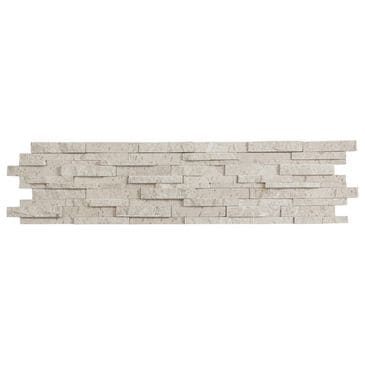 Emser Presidio Ivory 6" x 24" Limestone Mosaic Sheet, , large