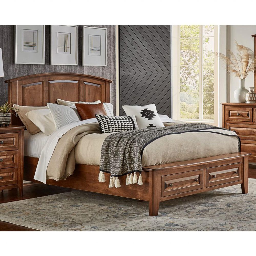 Archbold Furniture Company Carson Queen Storage Bed in Maple Bark, , large