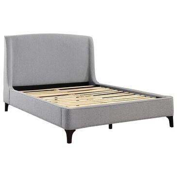 Pacific Landing Mosby Queen Upholstered Bed in Light Grey, , large
