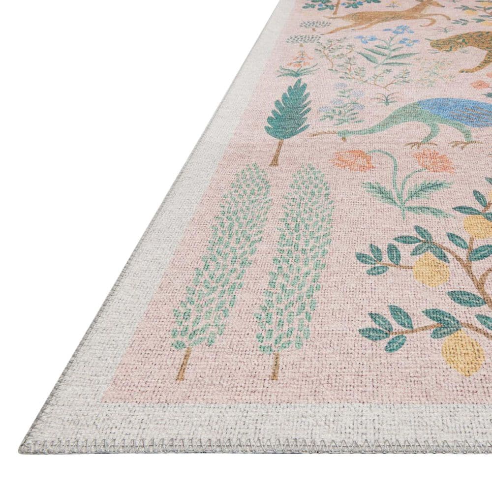 Rifle Paper Co. Menagerie  2&#39;3&quot; x 5&#39; Blush Area Rug, , large