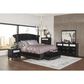 Pacific Landing Barzini California King Bed in Black/Chrome, , large