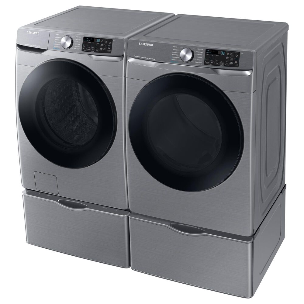 Samsung 7.5 Cu. Ft. Capacity Electric Dryer with Steam in Platinum, , large