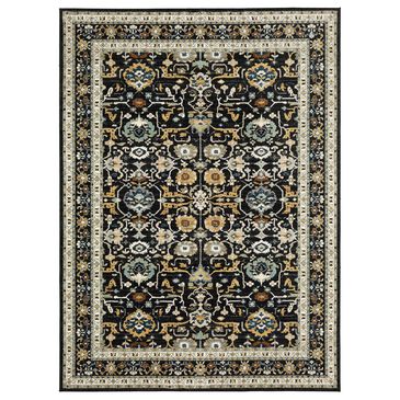 Karastan Zephyr Amphora 92118-90166 2"4" x 7"10" Black Runner, , large