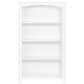 Foundations Worldwide Harmony Bookcase with 4-Shelf in Matte White, , large