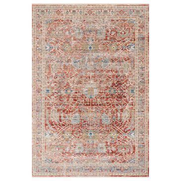 Loloi Claire CLE-01 5"3" x 7"9" Red and Ivory Area Rug, , large