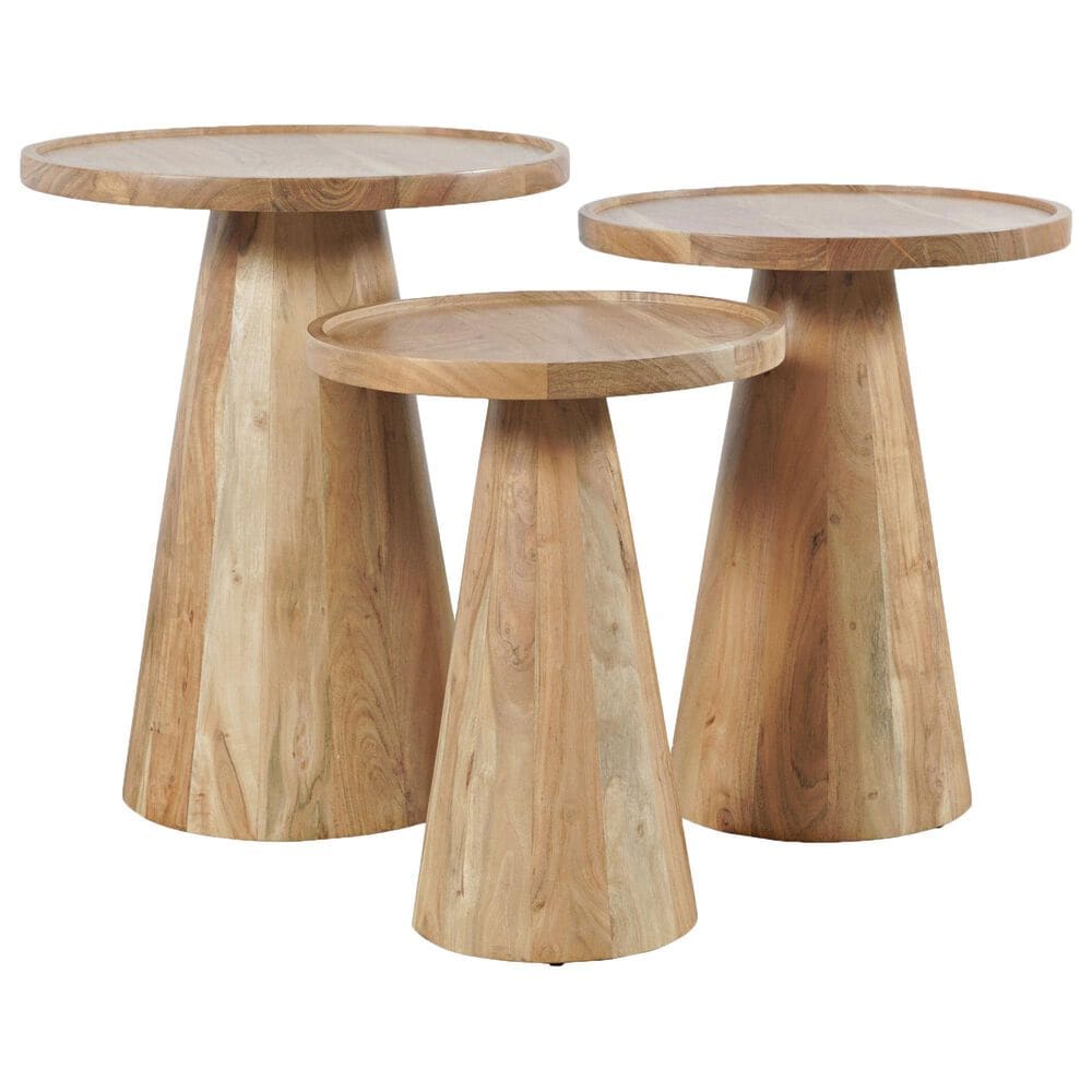 37B Knox Set of Three Nesting Table in Natural, , large