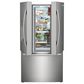 FRIGIDAIRE GALLERY 3 Piece Kitchen Package with 27.8 Cu. Ft. French Door Refrigerator, 30" Front Control Electric Range with Total Convection, and Built-In Bar Handle Dishwasher with CleanBoost in Stainless Steel, , large