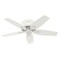 Hunter Newsome 42" Low Profile Ceiling Fan with Light in Fresh White, , large