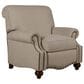 Bassett Hunt Club Recliner with Brass Nail Heads in Oyster, , large