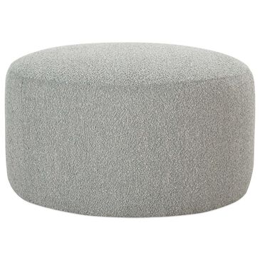 Rowe Furniture Cleo Round Ottoman in Grey, , large