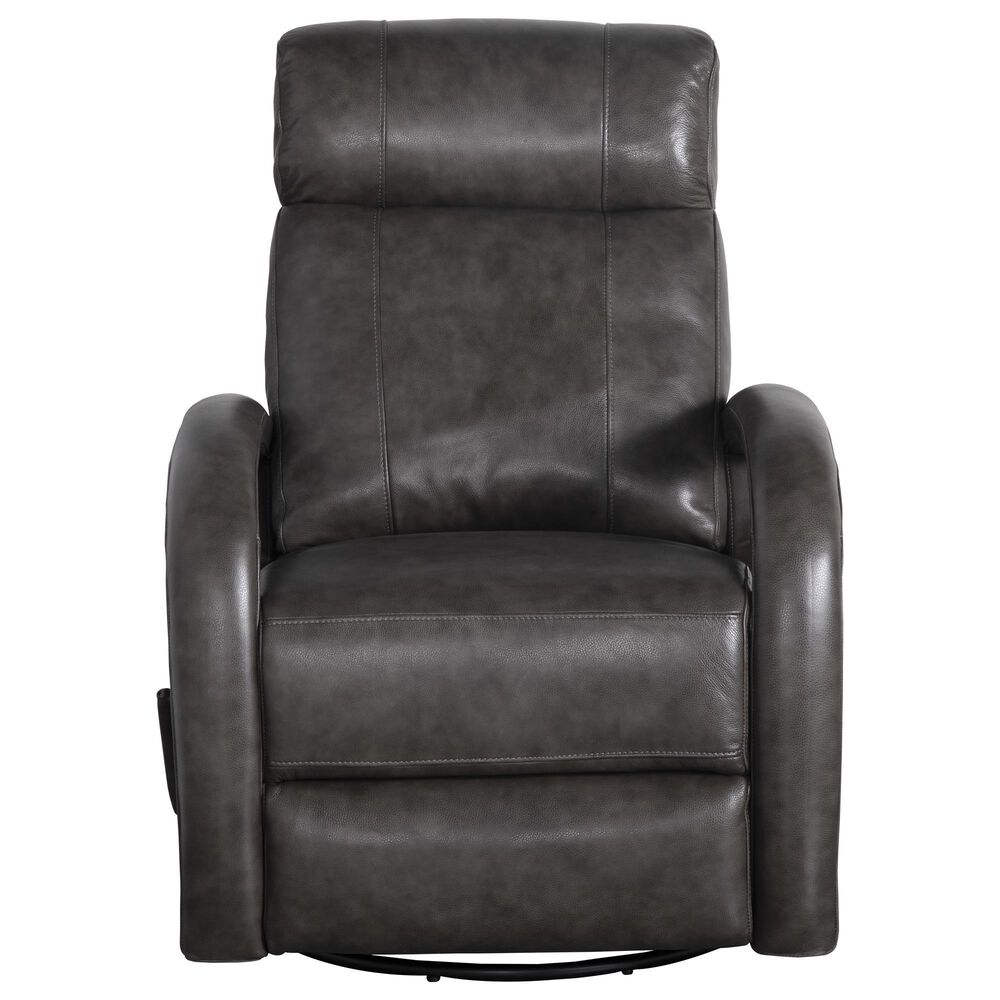 Barcalounger Harlee Manual Swivel Glider Recliner in Ryegate Gray, , large