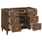 James Martin Lorelai 48" Single Vanity in Mid-Century Walnut with 3 cm Eternal Jasmine Pearl Quartz Top, , large