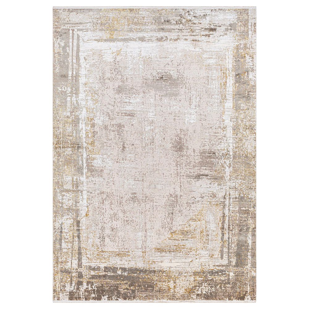 Surya Solar 10" x 14" Ivory, Wheat, Tan, Brown, Blush, Dark Brown and Mustard Area Rug, , large