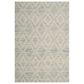 Safavieh Marbella Geometric 3" x 5" Light Blue and Ivory Area Rug, , large