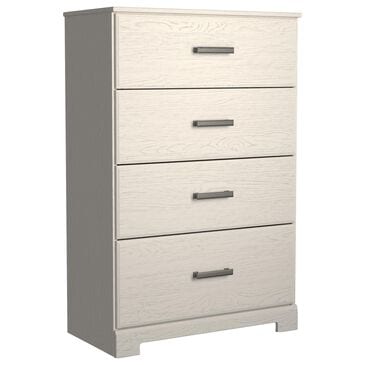 Signature Design by Ashley Stelsie 4 Drawer Chest in White, , large