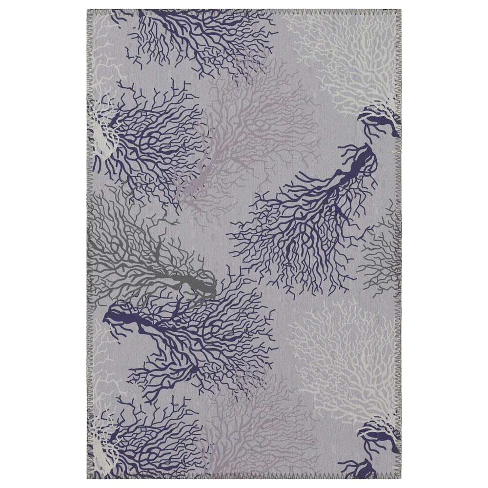 Dalyn Rug Company Seabreeze Animal Print 1"8" x 2"6" Lavender Area Rug, , large