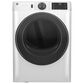 GE Appliances 7.8 Cu. Ft. Smart Front Load Electric Dryer with Steam and Sanitize Cycle in White, , large