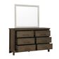 Drew and Jonathan Home Denman 6-Drawer Dresser Only in Dark Brown, , large