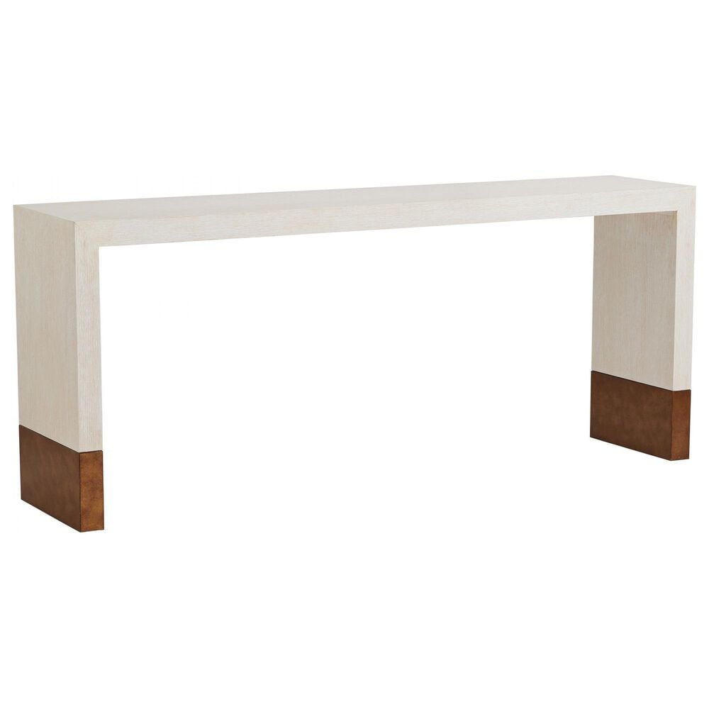 Lexington Furniture Carmel Spindrift Console Table in White and Brass, , large