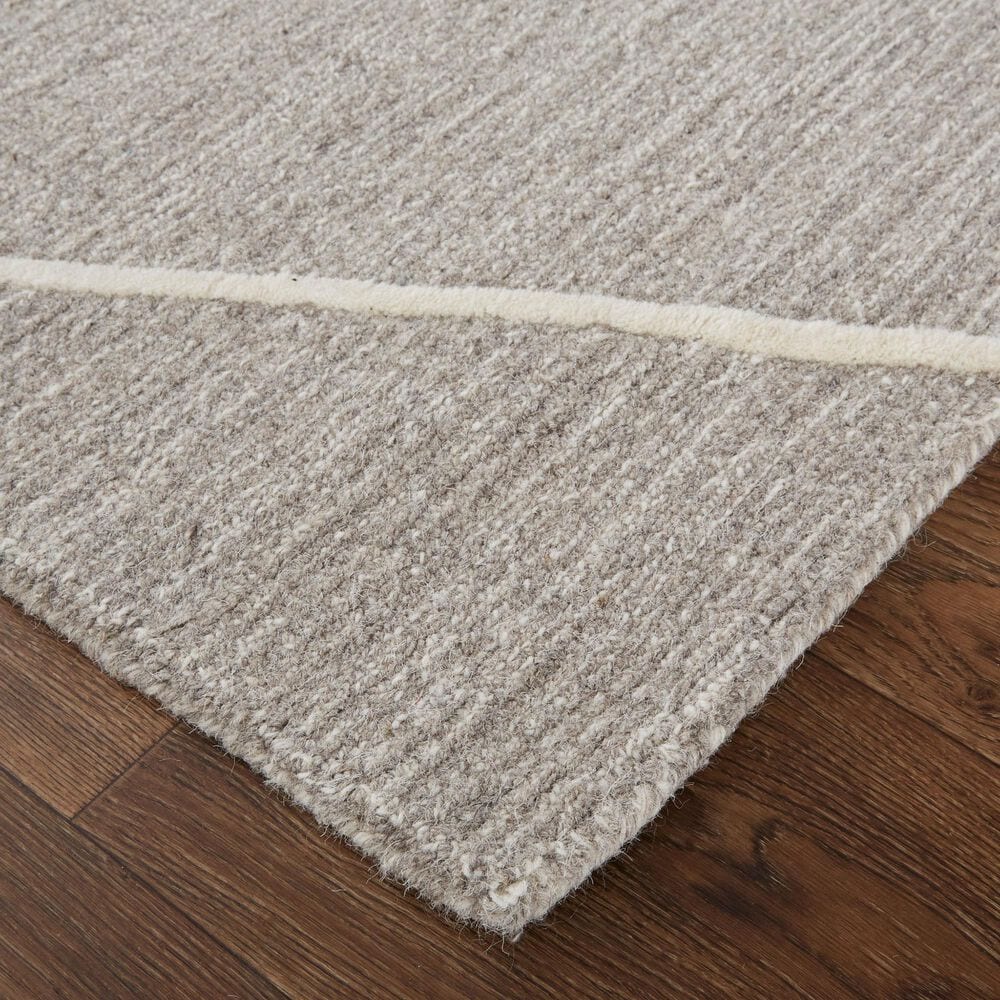 Feizy Rugs Euclid 5&#39; x 8&#39; Gray and Ivory Area Rug, , large