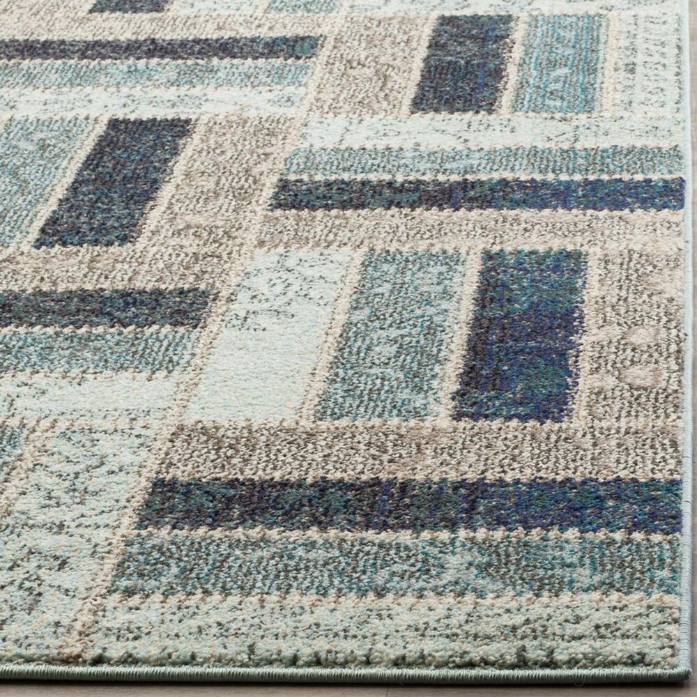 Safavieh Monaco MNC214E-28 2&#39;2&quot; x 8&#39; Grey/Blue Runner, , large