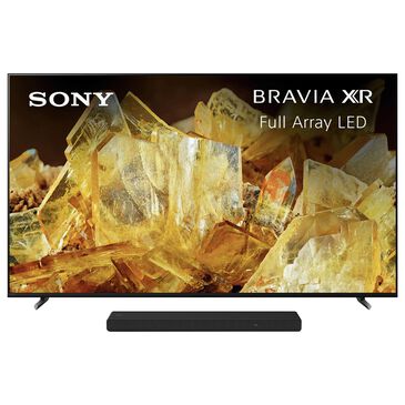 Sony 65" Class BRAVIA XR X90L Full Array LED 4K UHD HDR - Smart TV with 3.1 Channels Dolby Atmos Soundbar in Black, , large