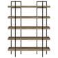 Signature Design by Ashley Montia 76" Bookcase in Light Brown and Gunmetal Gray, , large