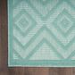 Nourison Versatile 4" x 6" Aqua and Teal Indoor/Outdoor Area Rug, , large