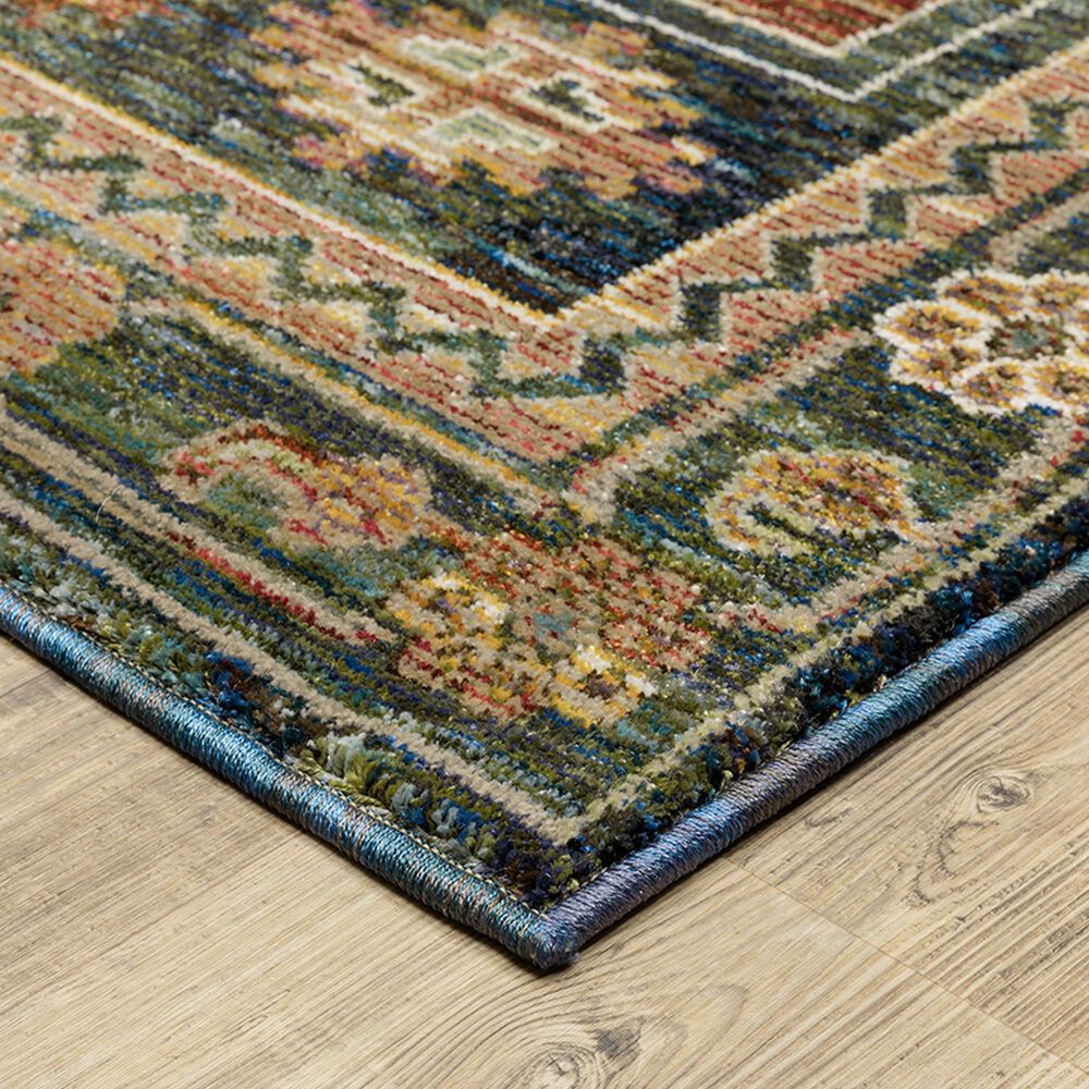 Oriental Weavers Andorra 5&#39;3&quot; x 7&#39;3&quot; Blue and Multicolor Area Rug, , large