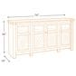 Signature Design by Ashley Bolanburg Extra Large 74" TV Stand in Antique White and Weathered Oak Top, , large