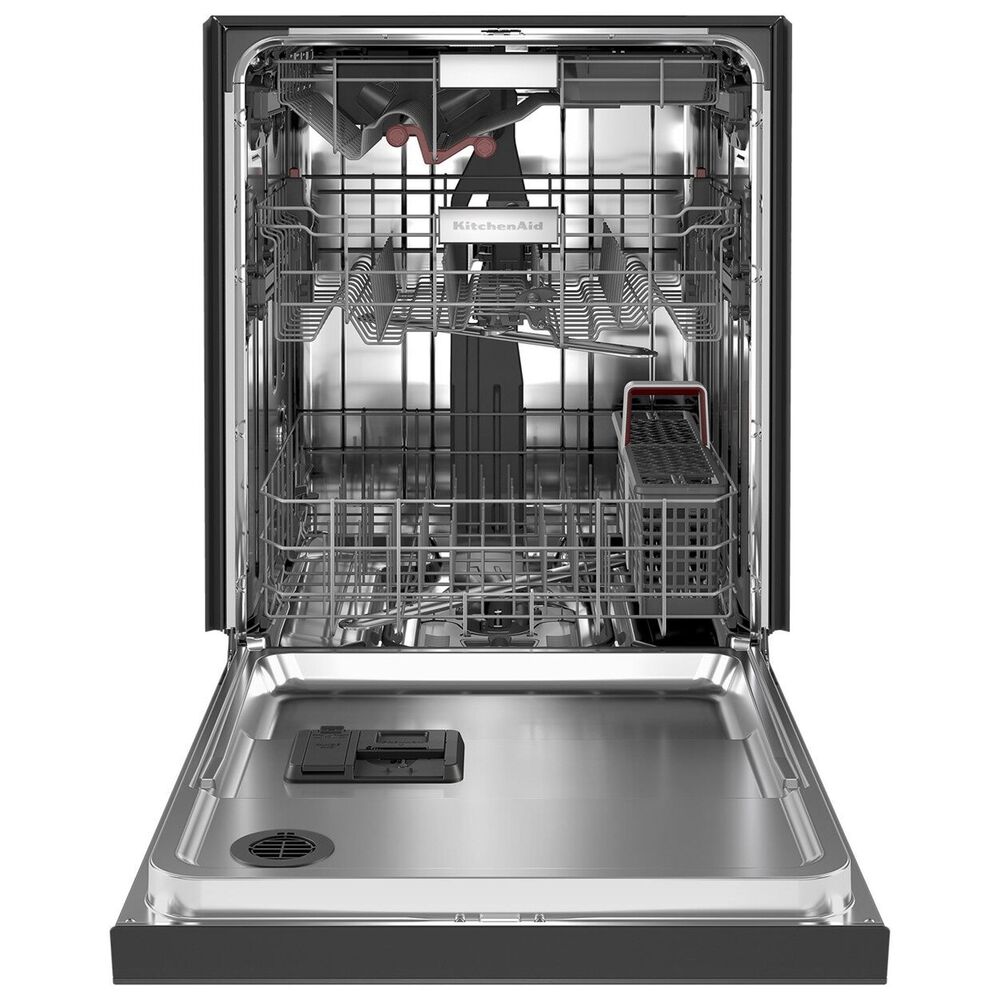 KitchenAid 24&quot; Built-In Pocket Handle Dishwasher with FreeFlex 3rd Rack and Front Control in Black Stainless Steel, , large