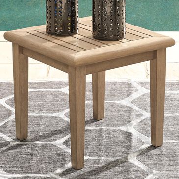 Signature Design by Ashley Gerianne Square End Table in Grayish Brown, , large