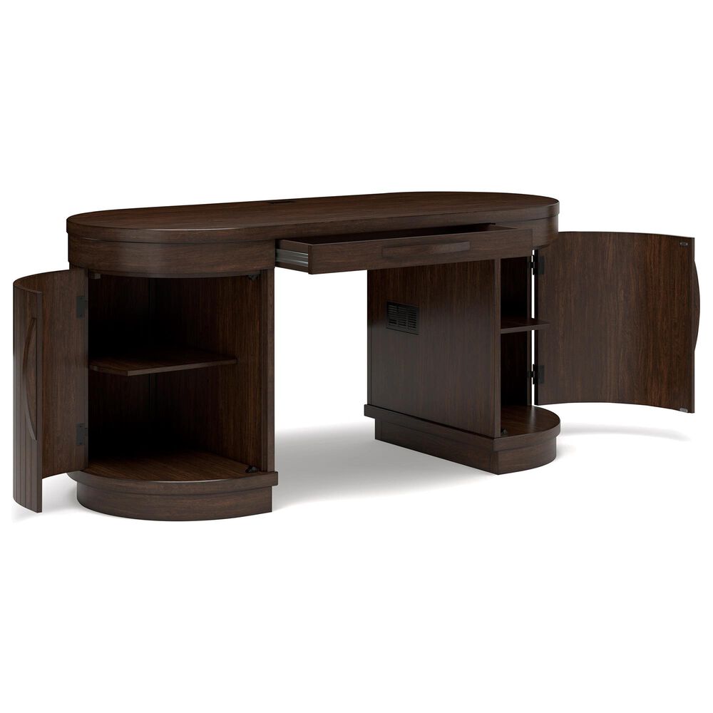 Signature Design by Ashley Korestone 63&quot; Writing Desk in Warm Brown, , large