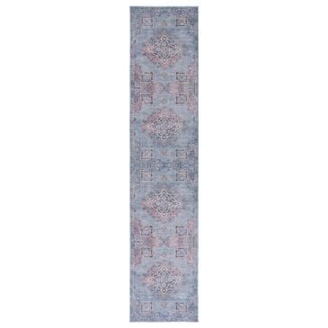 Safavieh Serapi 2" x 9" Ivory and Blue Runner, , large