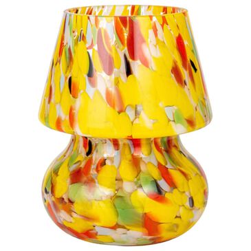 Teak Interiors Blown Glass Confetti Table Lamp in Multicolor, , large