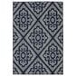 Oriental Weavers Marina 3804B 5"3" x 7"6" Navy and Ivory Area Rug, , large