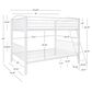 Linden Boulevard Full over Full Heavy Metal Bunk Bed in White, , large