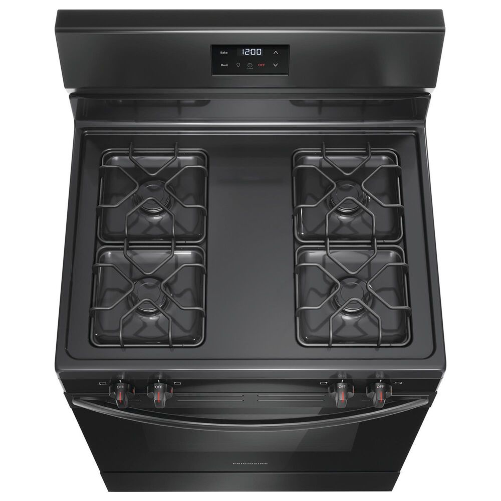 Frigidaire 30&quot; Freestanding Gas Range with 4 Burners in Black, , large