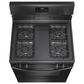 Frigidaire 30" Freestanding Gas Range with 4 Burners in Black, , large