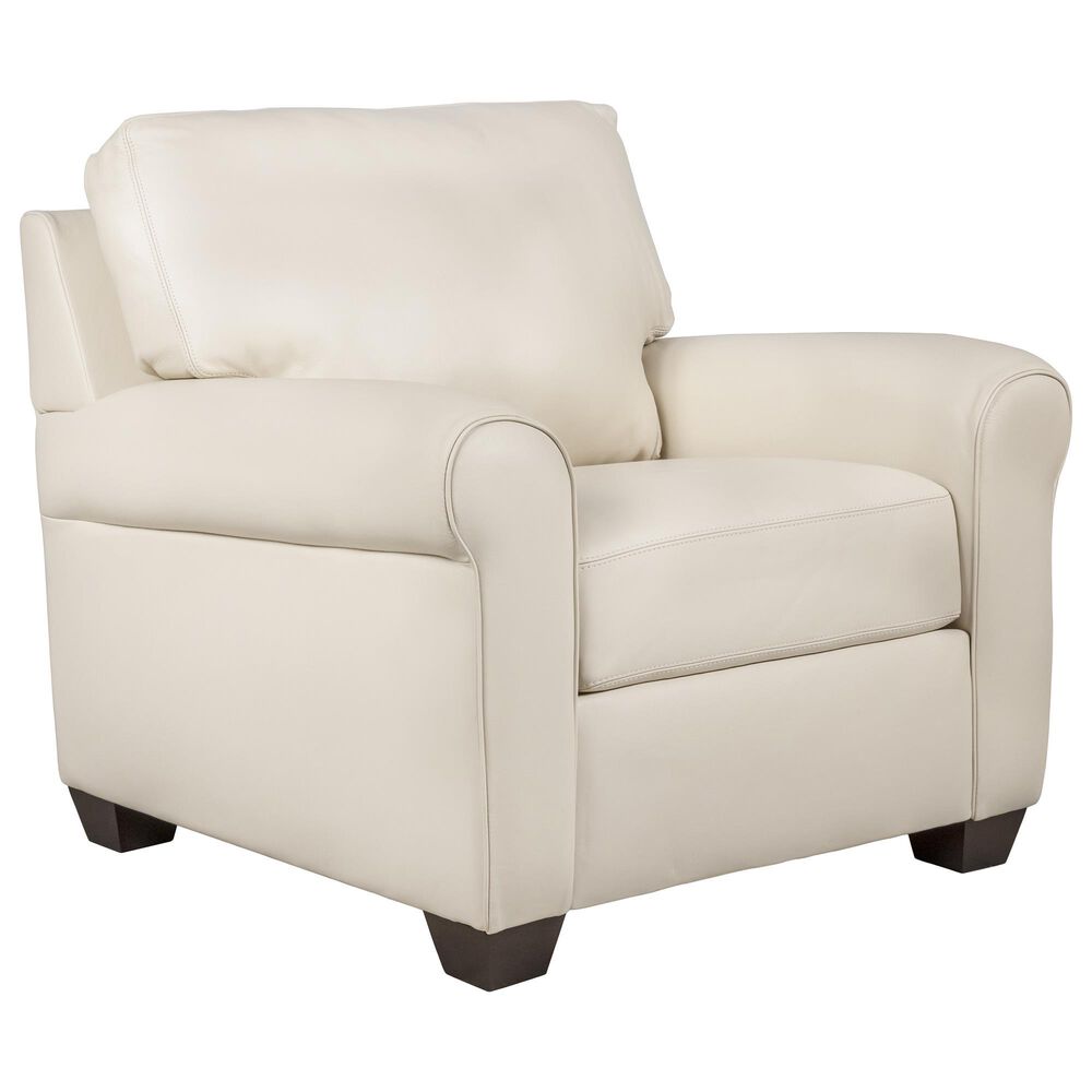 American Leather Savoy Leather Chair in Bison White, , large